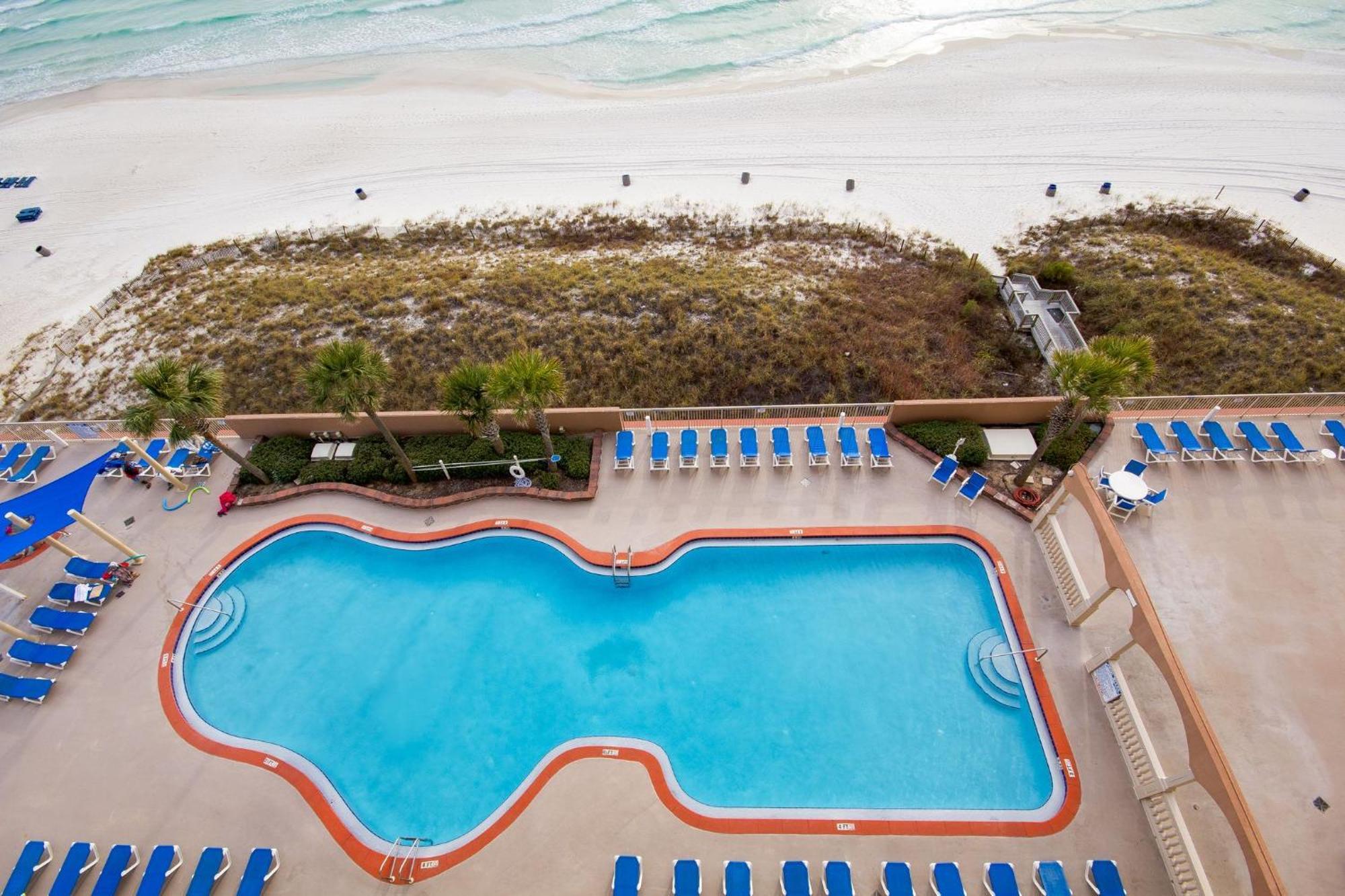 Gulf Front Master Br In Sunrise Beach With Amazing Views! Sleeps 7! Panama City Beach Buitenkant foto