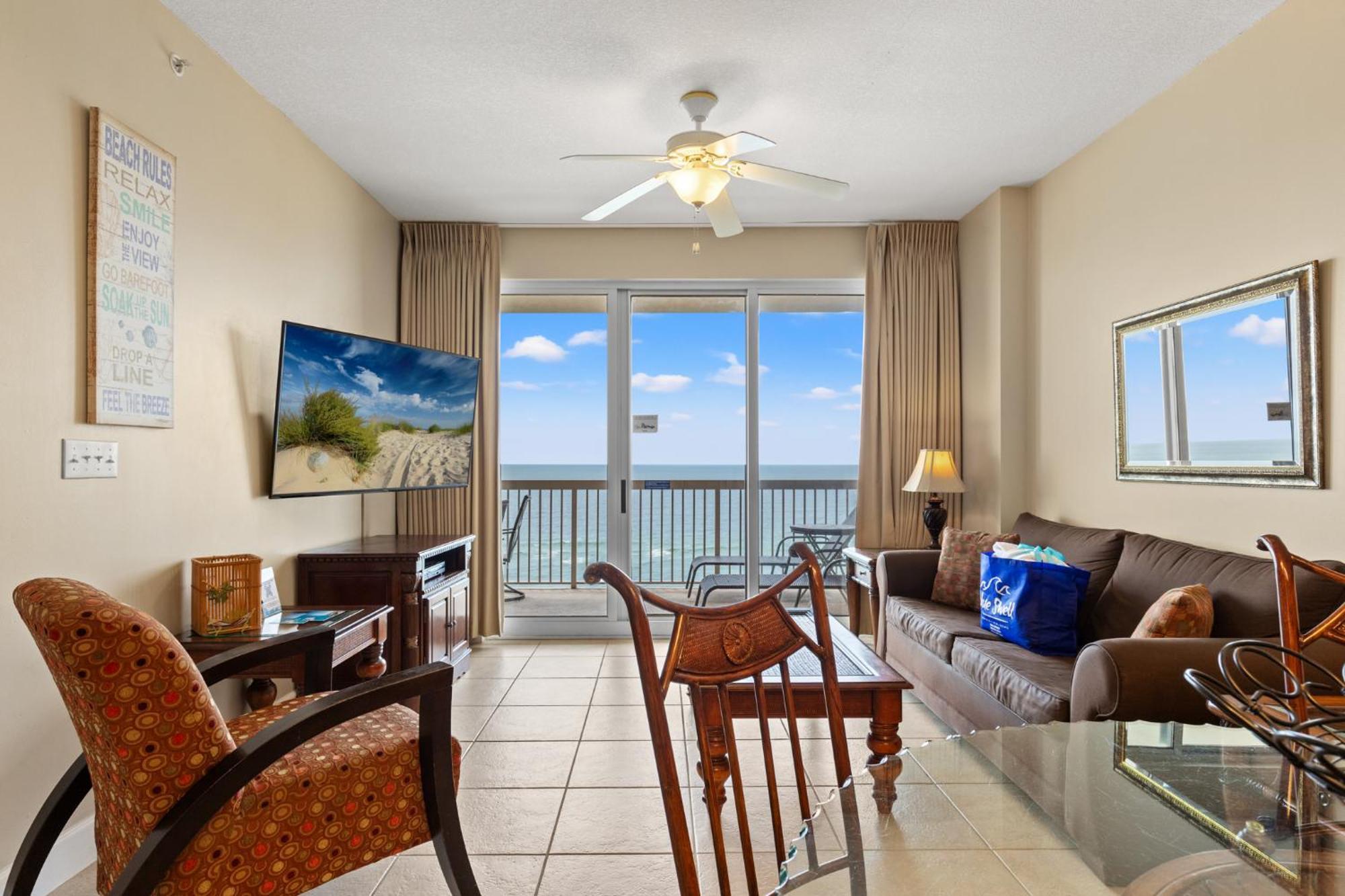 Gulf Front Master Br In Sunrise Beach With Amazing Views! Sleeps 7! Panama City Beach Buitenkant foto