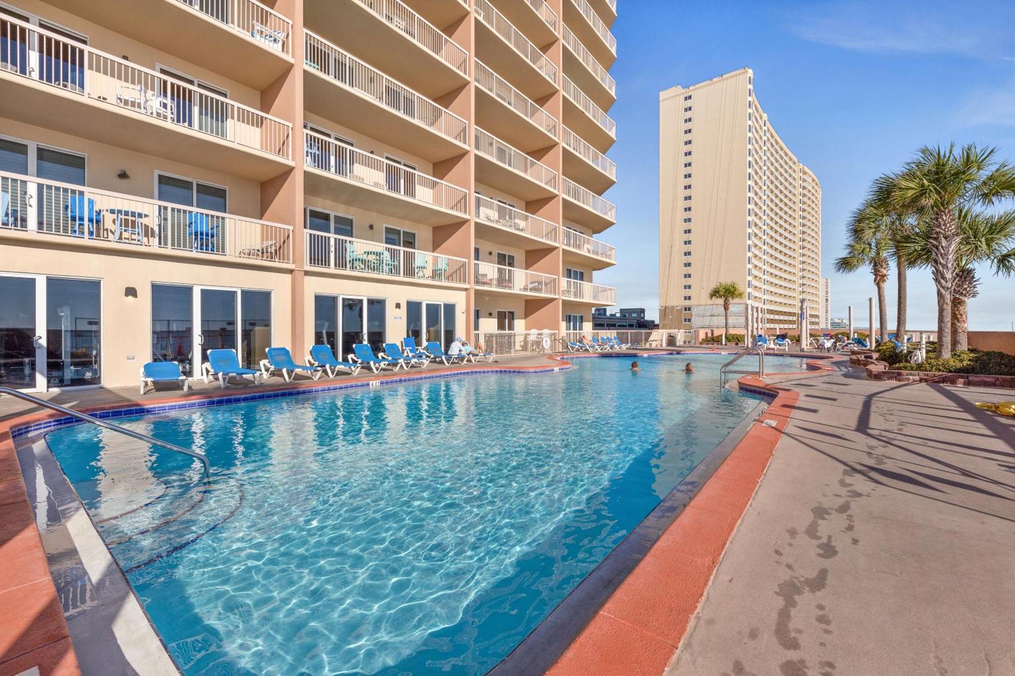Gulf Front Master Br In Sunrise Beach With Amazing Views! Sleeps 7! Panama City Beach Buitenkant foto