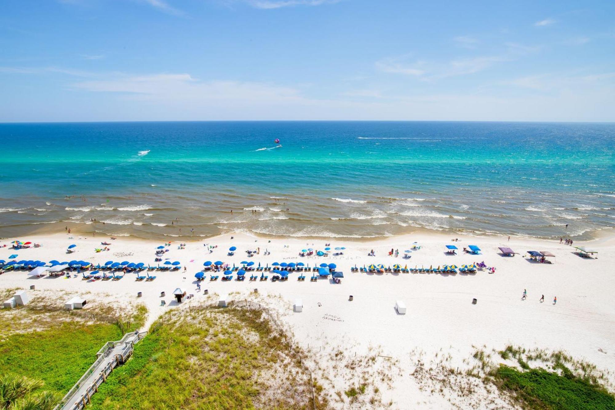 Gulf Front Master Br In Sunrise Beach With Amazing Views! Sleeps 7! Panama City Beach Buitenkant foto