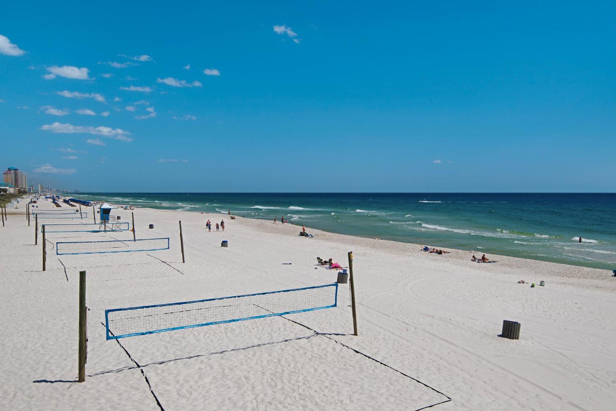 Gulf Front Master Br In Sunrise Beach With Amazing Views! Sleeps 7! Panama City Beach Buitenkant foto